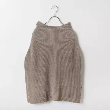 TWEEDMILL 고메이 유코 콜라보 니트 판초 베이지