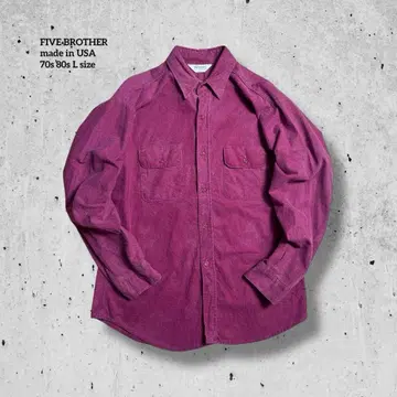 70s 80s FIVE BROTHER USA제 플란넬 셔츠 페이드감