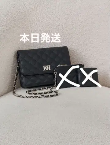 Darich 다리치 DD 로고 퀼팅 트래블 세트 블랙