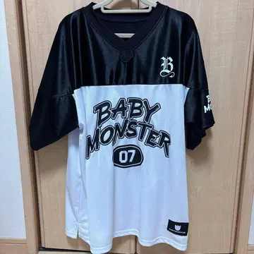 BABYMONSTER 게임 셔츠 BLACK ladies 베비몬