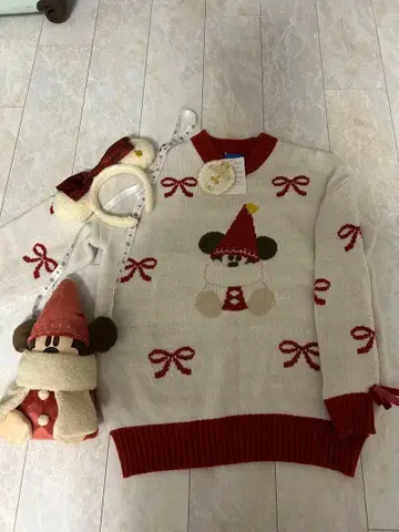 디즈니 릴린린 스웨터 머리띠 숄더백 3종 세트