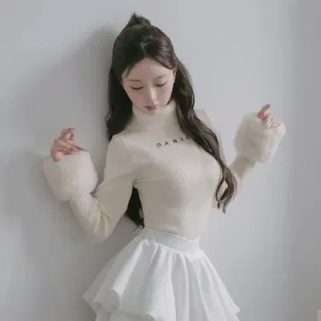 Darich 스무스 퍼 리브 니트탑