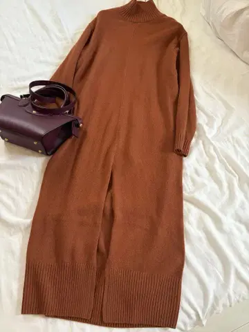 3회 착용 투모로우랜드 ballsey 니트 원피스