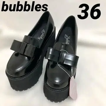 버블스 버블 리본 통굽 로퍼