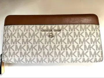 MICHAEL KORS 장지갑 화이트/브라운