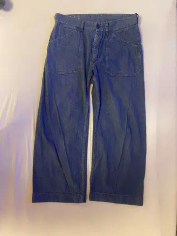 45rpm umii908 베이커 팬츠 밀리터리 팬츠 인디고