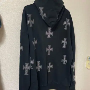 XL 블랙 지퍼 후드티