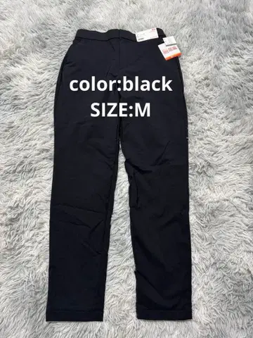 [ 완판템 ] 유니클로 UNIQLO 방풍 웜 이지 팬츠 M 블랙 블랙