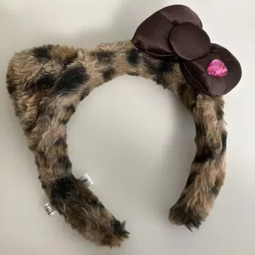 USJ 유니버셜 헬로키티 레오파드 무늬 머리띠 레오파드