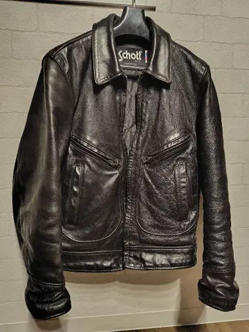 Schott 싱글 라이더 블랙 차심