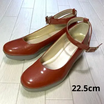 힐즈아베뉴 앵클 스트랩 펌프스 웨지솔 22.5cm