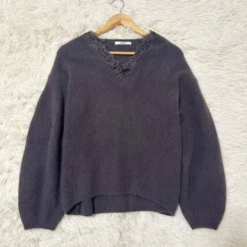 스나이델 라쿤 카라 레이스 풀오버 브라운 2024 AW 프리 사이즈