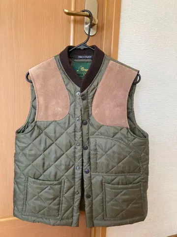 새상품급 Beaver 비버 퀼팅 베스트 36 카키