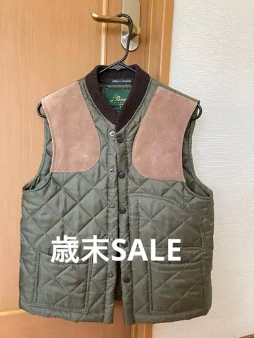 새상품급 Beaver 비버 퀼팅 베스트 36 카키