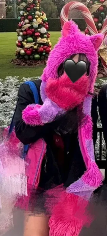 체셔 고양이 머플러 팬캡