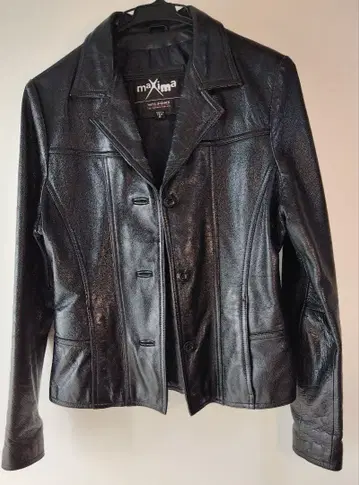 maxima 블랙 가죽 자켓