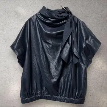 브라만 M 랩 스타일 상의 새틴 블랙 블랙