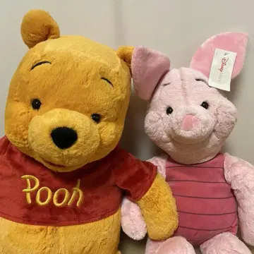 디즈니 스토어 사이좋은 푸우 & 레트 BIG 봉제 인형