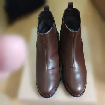 마루이 velicoco 브라운 가죽 사이드 고어 숏부츠