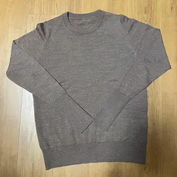 soage 소아쥬 울 100% 크루넥 니트 LL 브라운