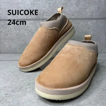 [ 새상품급 ] SUICOKE 스이콕 무스탕 스웨이드 베이지 슬립온
