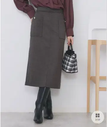 index 스트레치 내로우 타이트 스커트 [세탁기 OK/항필]