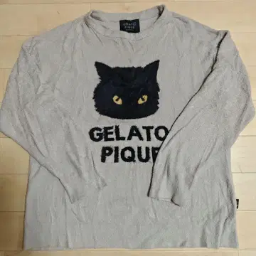 젤라또피케 젤라피케 검은 고양이 긴팔 할로윈 한정판 풀오버
