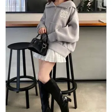 snidel 볼륨 후드티