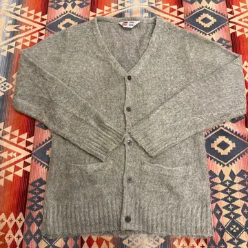 빈티지 모헤어 가디건 그레이