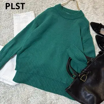 PLST 플라스테 엑스트라 파인 메리노울 미들 게이지 크루넥 스웨터