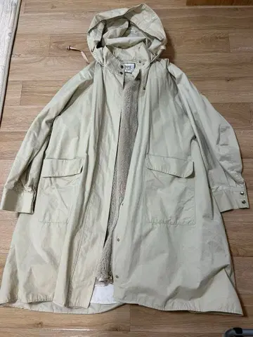 MADEMOISELLE ROPE 베이지 라이너 포함 트렌치코트 38