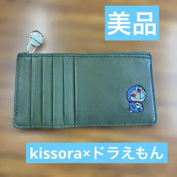 새상품급 도라에몽 kissora 키소라 가죽 패스 케이스 카드 케이스