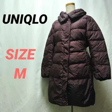 UNIQLO 유니클로 다운 코트 롱 와인 레드 M 사이즈