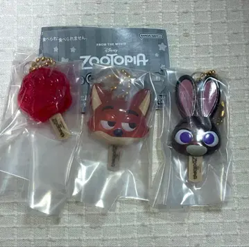 주토피아 아이스캔디 참 주디 닉 아이스캔디 3종