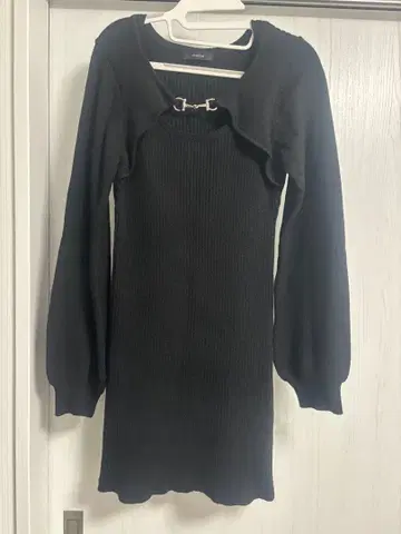 EMODA 블랙 니트 원피스