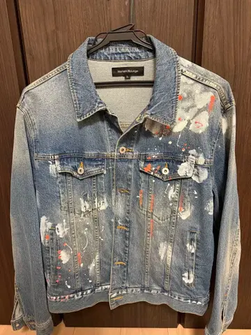 Harlem Rounge (할렘 라운지) 페인트 가공 데님 자켓