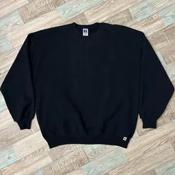 USA제 러셀 맨투맨 무지 블랙 XXL