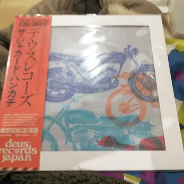 [ 익명 배송 ] deus records 바이크 디자인 손수건