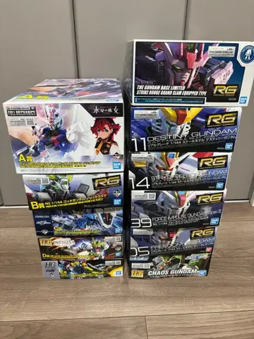 RG, HG 건담 프라모델 키트 세트