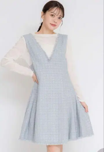 Noela 트위드 미디 점프 스커트