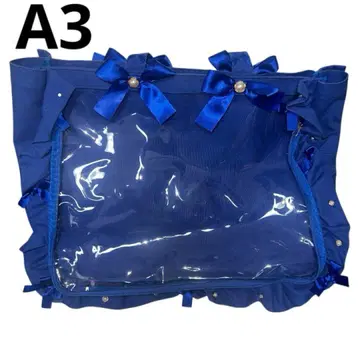 자카마트 이타백 이타백 프릴 디자인 A3 블랙 블루 5주년