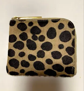 송치 달마시안 패턴 미니 지갑