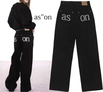 as'on 아즈온 스모그 팬츠 여성 한국 블랙