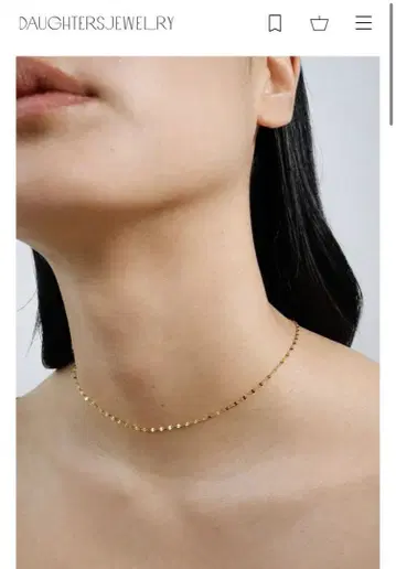 daughters jewelry 미러 목걸이