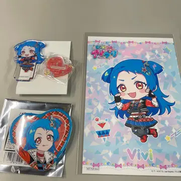 아이프리 빅카메라 하트형 캔뱃지 미니 아크릴 스탠드 엽서 비비