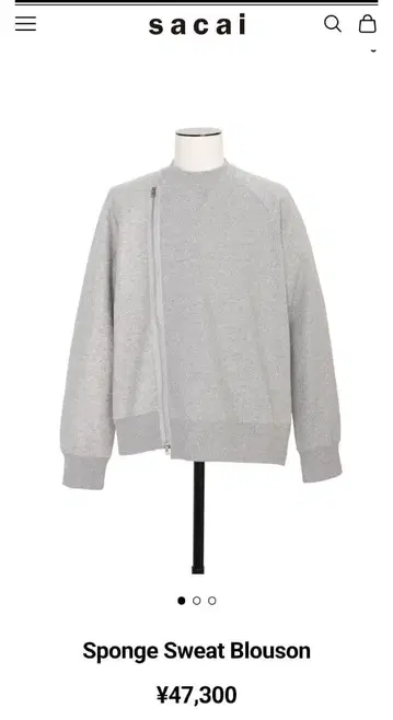 size3 sacai 사카이 Sponge Sweat Blouson