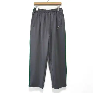 CITEN 트랙 저지 라인 팬츠 와이드 허리밴딩 루즈핏 그레이
