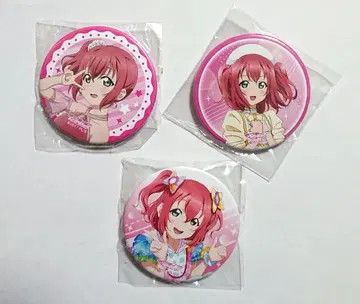러브 라이브 선샤인 Aqours 쿠로사와 루비 캔뱃지 3개 세트