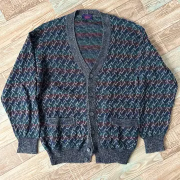 EXAMPLE MISSONI 미쏘니 올 패턴 가디건 M