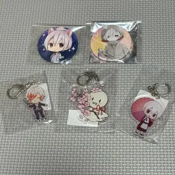 마후마후 캔뱃지 x 2 아크릴 키링 x 3 세트